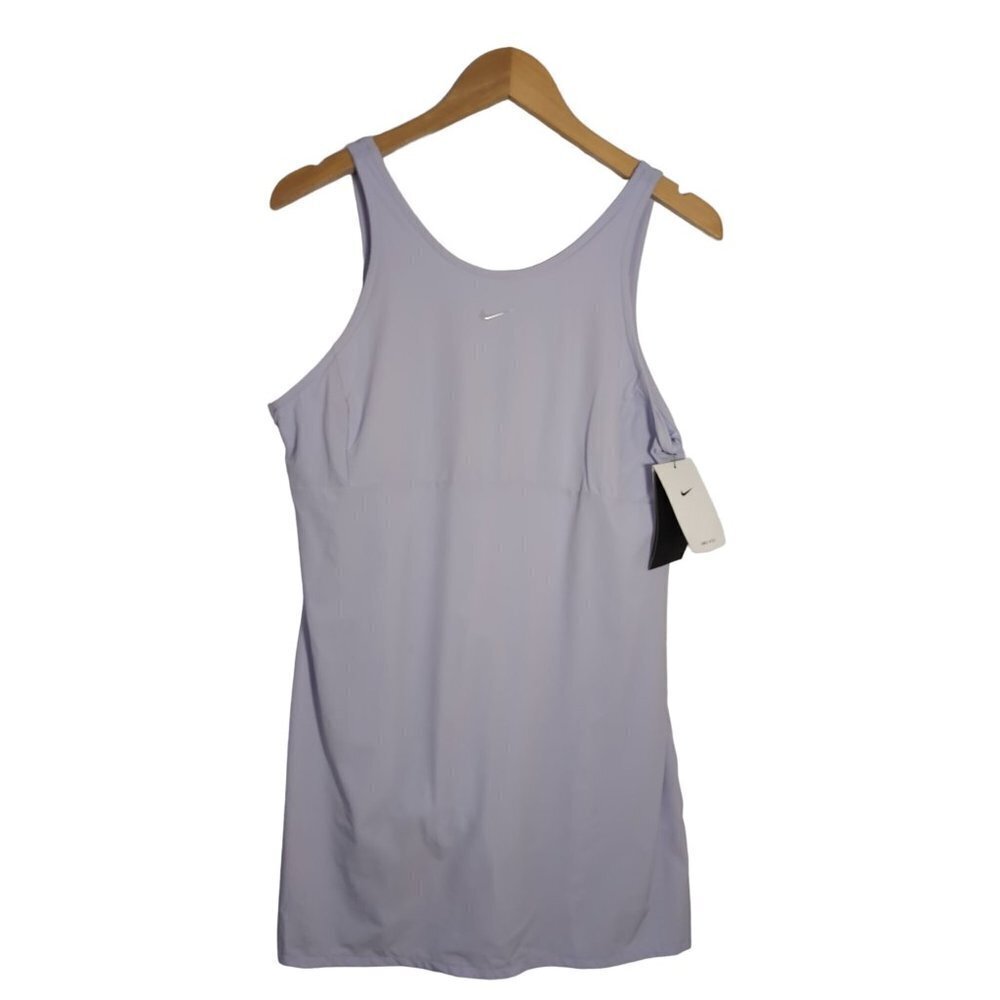 Nike‎ Bliss Training Dress Womens L Purple Attached Shorts Athletic Tennis